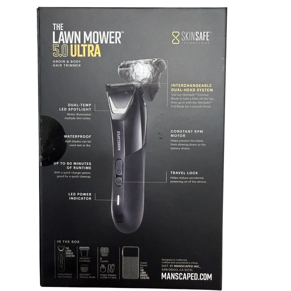 Manscaped Lawn Mower 5.0 Ultra Groin & Body Hair Trimmer Waterproof NEW